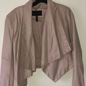 Bare pink bcbgmaxazria Lola leather jacket